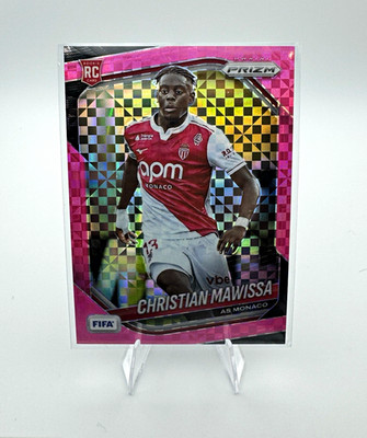 Panini Prizm FIFA 2025-26 Christian Mawissa AS Monaco FC #165 Pink /75 RC
