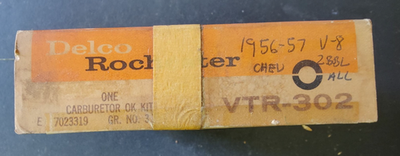 #ad NOS OEM Delco Rochester VTR 302 2GC Carburetor Repair Kit for 1956 57 Chevy V8 $40.00