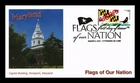 US COVER MARYLAND FLAGS OF OUR NATION FIRST DAY ISSUE FLEETWOOD