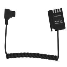 D Tap to DMW DCC17 Dummy Battery Coiled Cable DMW BLK22 Battery Adapter