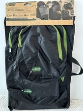 Travel Explorer G Force 3 Pc. New. Packing Set - Luggage Backpack. Black. Gr Zip