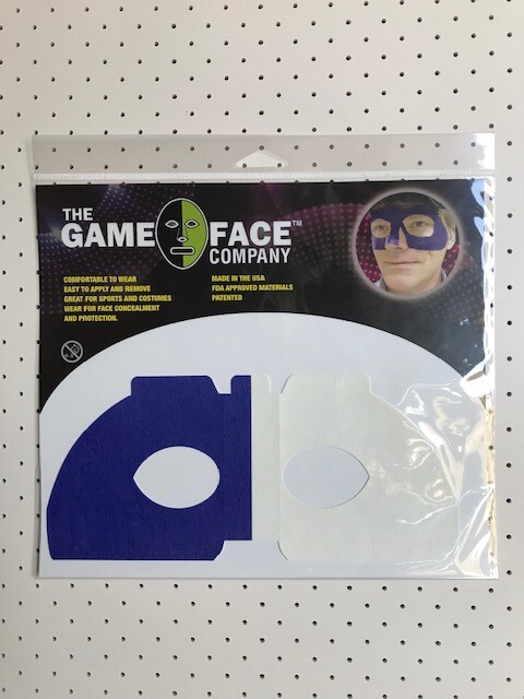 Blue &amp; White Face Mask Sticker | eBay