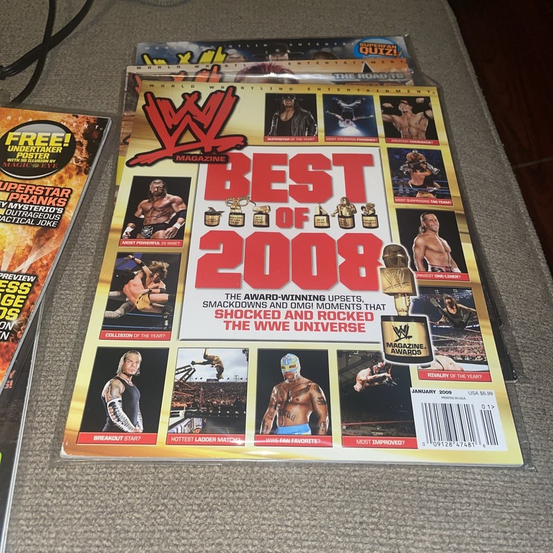 WWE Magazine January 2009 ( WWF Wrestling ) Best of 2008 john cena WWF Aew