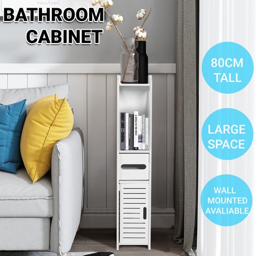 Bathroom Storage Cabinet Laundry Toilet Cupboard Assorted Shelf Drawer Furniture