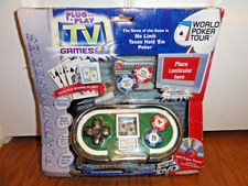 NEW World Poker Tour Plug Play TV Game No Limit Texas Hold Em Jakks