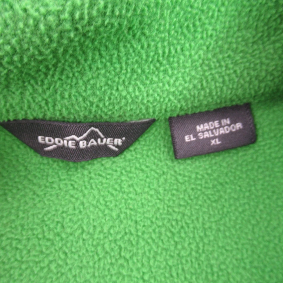 Jaqueta Eddie Bauer masculina XL zíper completo manga longa bolsos verde ao ar livre - Imagem 4 de 4