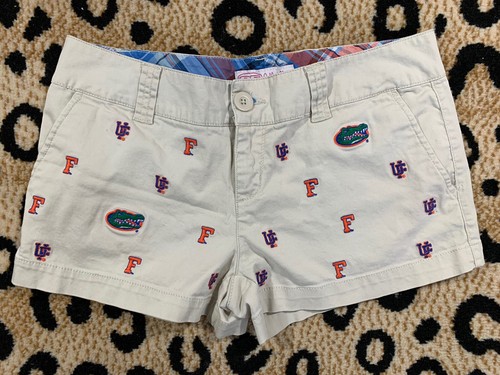 E5 College Women Shorts Sz 7 Tan Khaki 