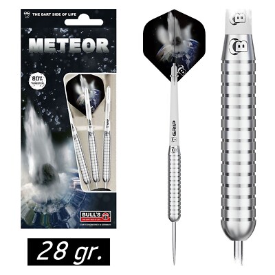 BULLS Steel Dart Darts Pfeile Steeldarts Dartpfeile Stahlspitze Meteor MT12 28gr