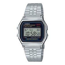 Casio A159WA-N1 Men's Japan Vintage Metal Band Chronograph Alarm Digital Watch