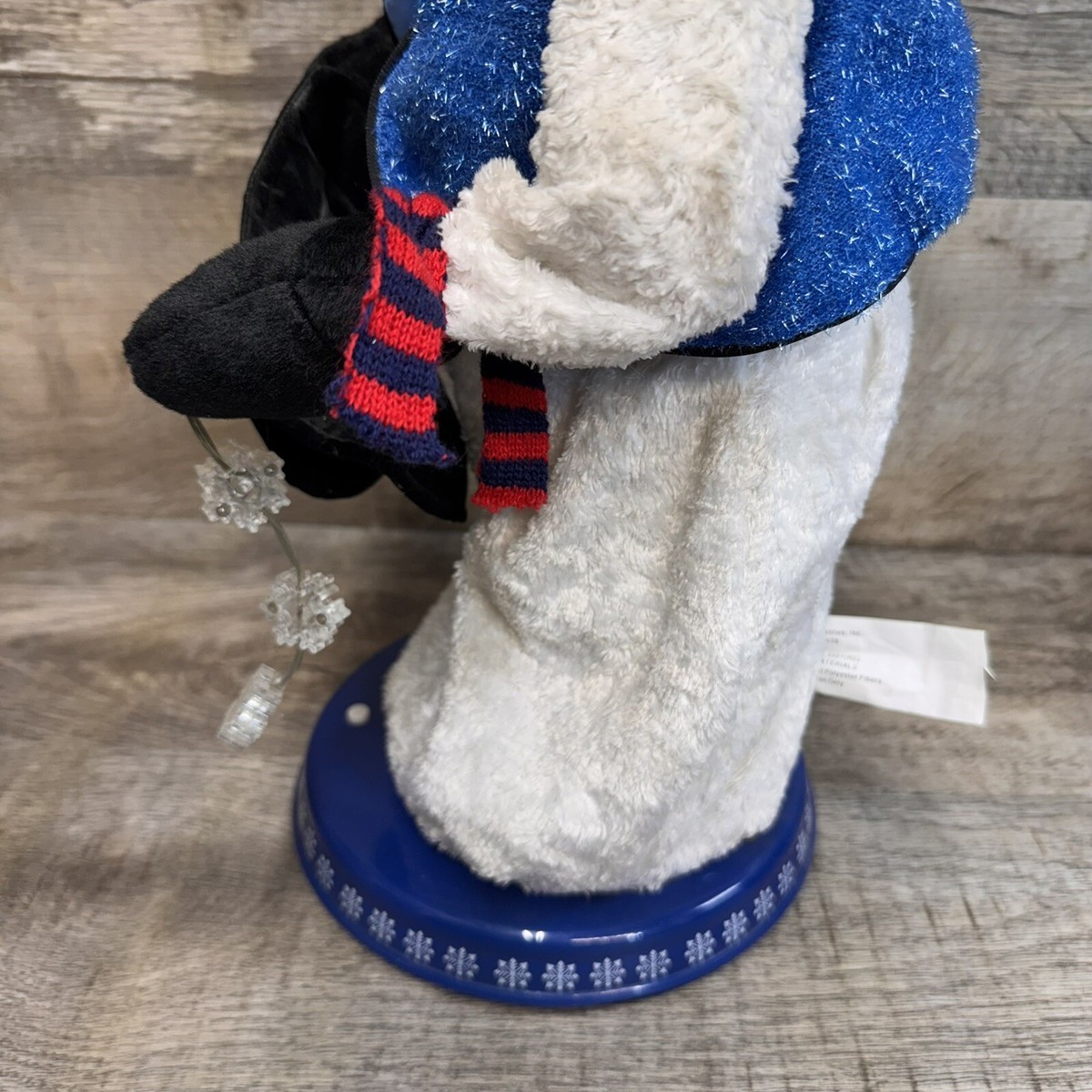 Gemmy Snowflake Spinning Snowman Miser - For Parts Only