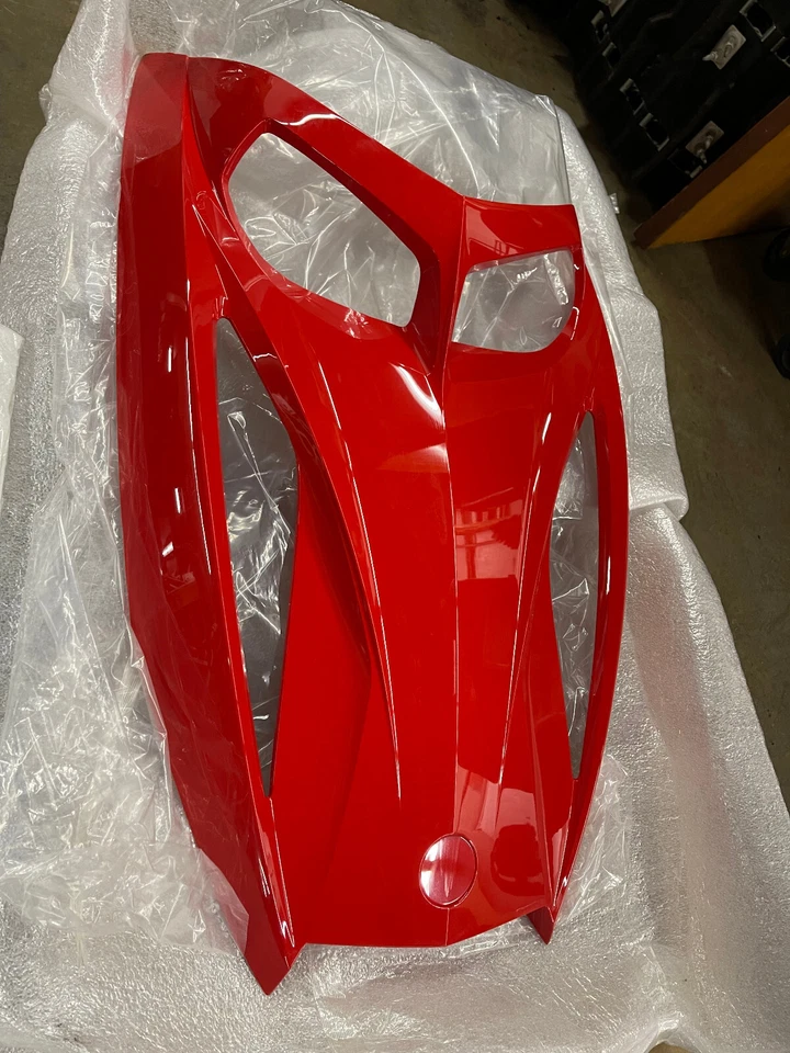RARE OEM Ski-doo Viper Red hood cowl Rev 440 XRS MXZ 600 800 03-08 500ss CHRIZ - Image 2 of 4