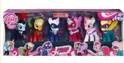 My Little Pony Power Ponies 6 Brushable 6'' Figures Target Exclusive - NIB & NRFB
