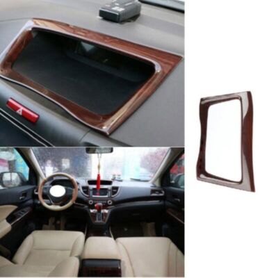 Wood Grain Navigation Panel Trim For HONDA CR-V CRV 2012-2016 Central Console