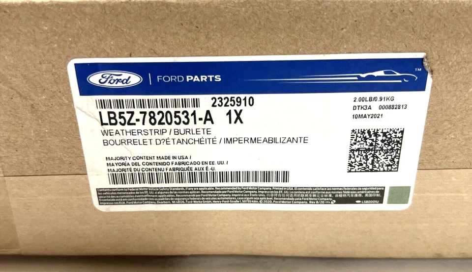 New OEM Genuine Ford Explorer 2021-2023 Door Weather Strip LB5Z7820531A - Image 2 of 4
