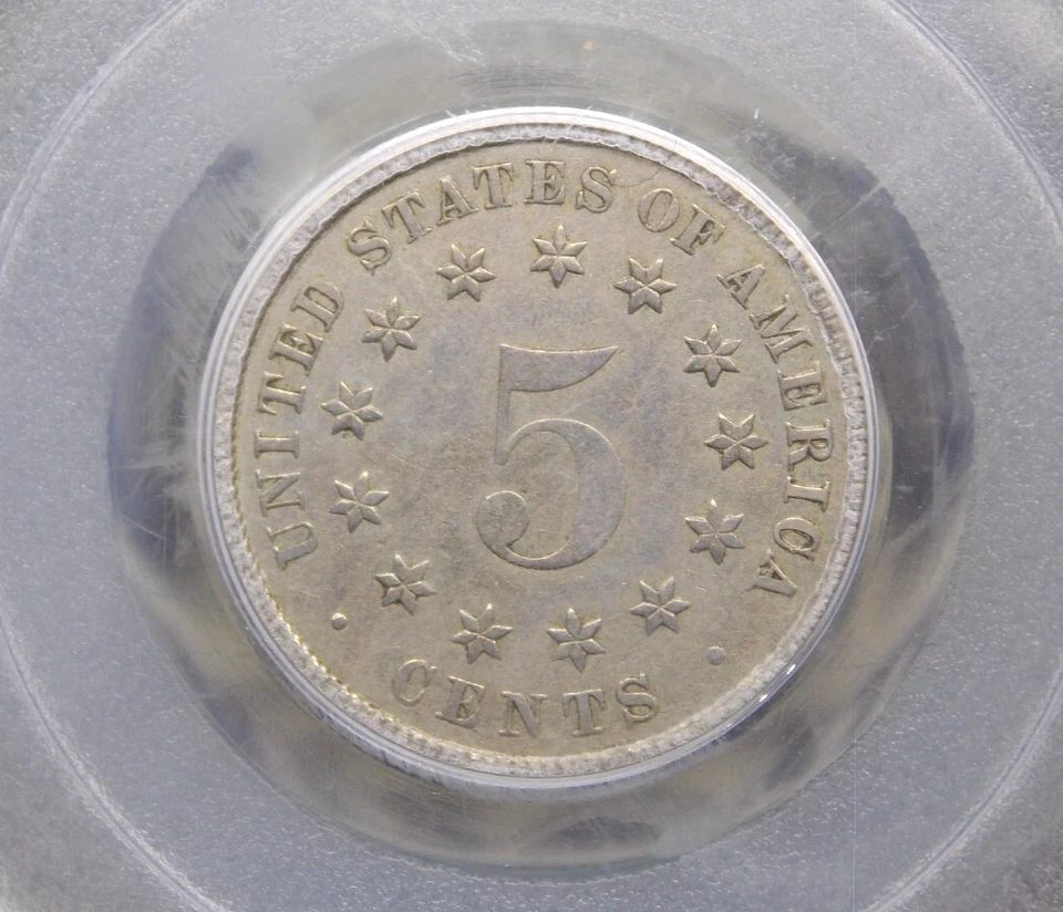 1883/2 U.S. Shield Nickel *OVERDATE* FS-303 5c PCGS XF45 #423 Extra Fine ECC&C - Image 3 of 4