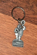 1 Fitzgeralds Casino Mr. O'Lucky Metal Fob Keychain Vegas Reno Tunica Black Hawk