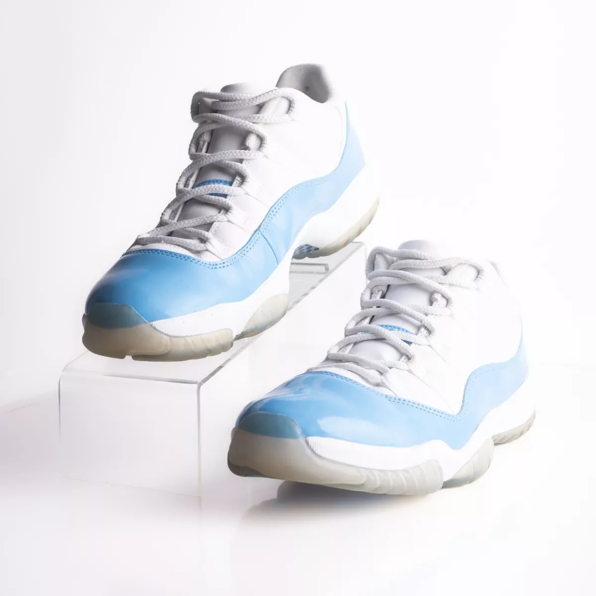Nike Air Jordan 11 Retro Mens Blue White Lace Up Basketball Sneakers UNC US 11