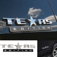 1pc TEXAS EDITION EMBLEM for CHEVY SILVERADO GMC SIERRA TRUCK UNIVERSAL DECAL