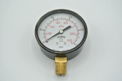 #ad Winters 1953 PSI Gauge Pressure Meter Buffalo Toronto 200 Psi 1400 KPA 2 1 2quot; $15.99