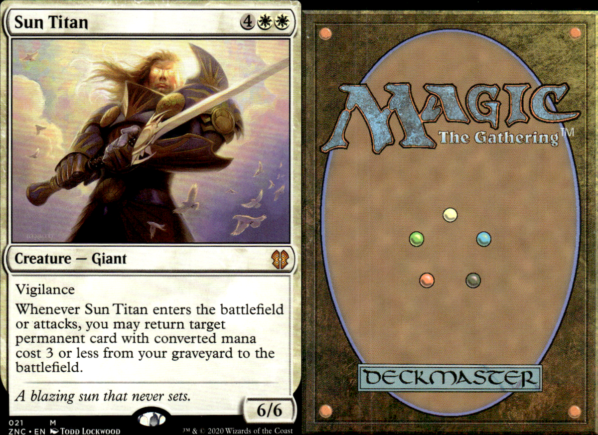mtg cards like sun titan Magic the Gathering -MTG-Sun Titan