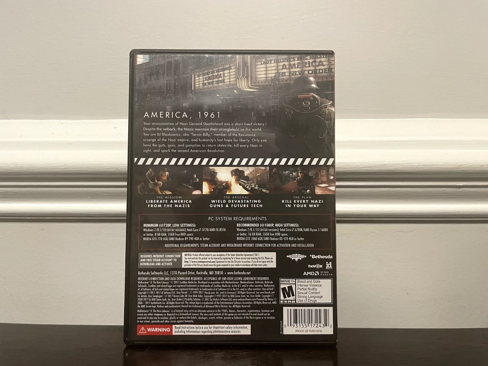 Wolfenstein 2 (PC) - USED - Image 2 of 3