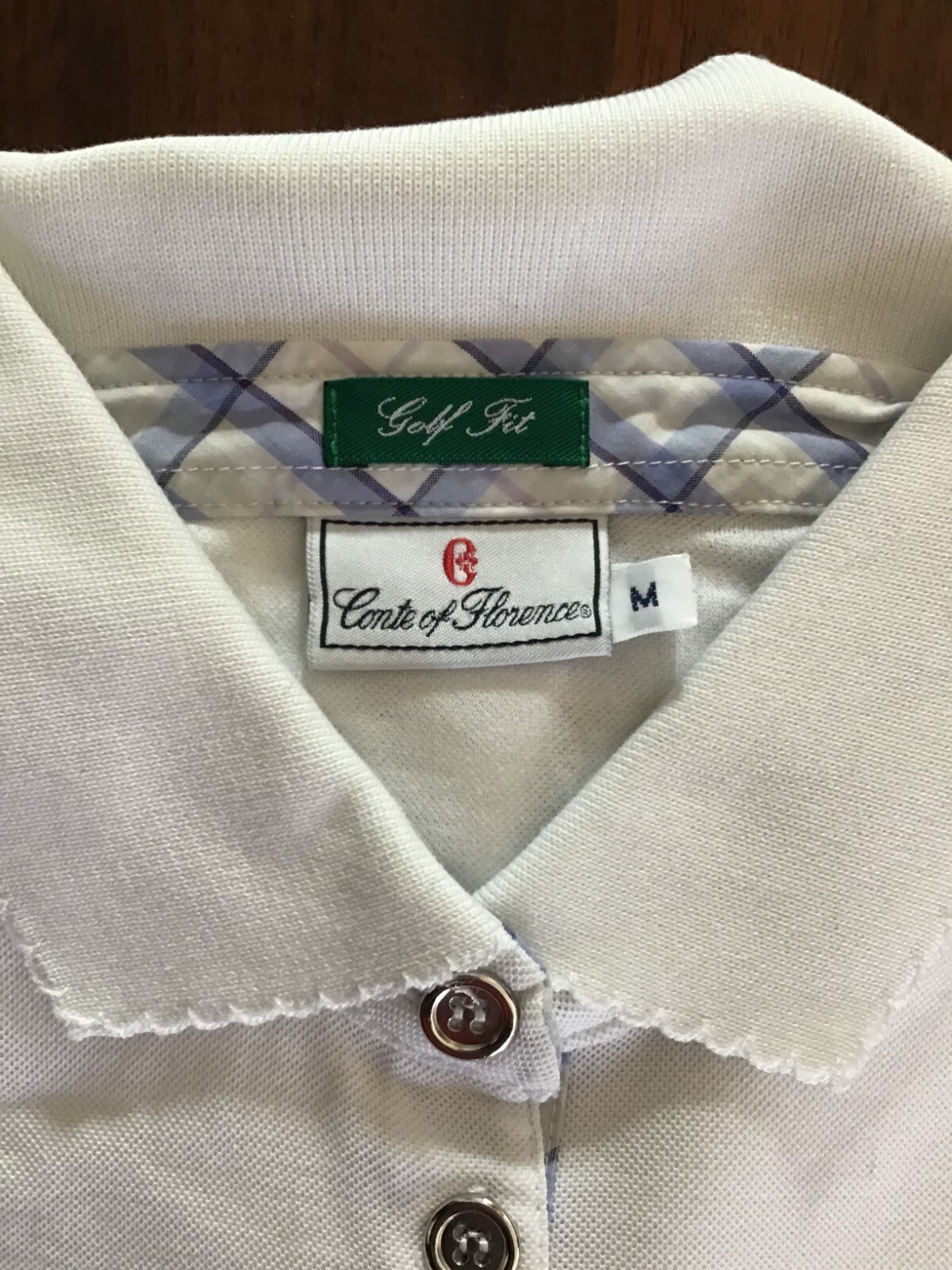 CONTE OF FLORENCE GOLF FIT Womens Summer Polo Shirt Casual Slim Size M image 3