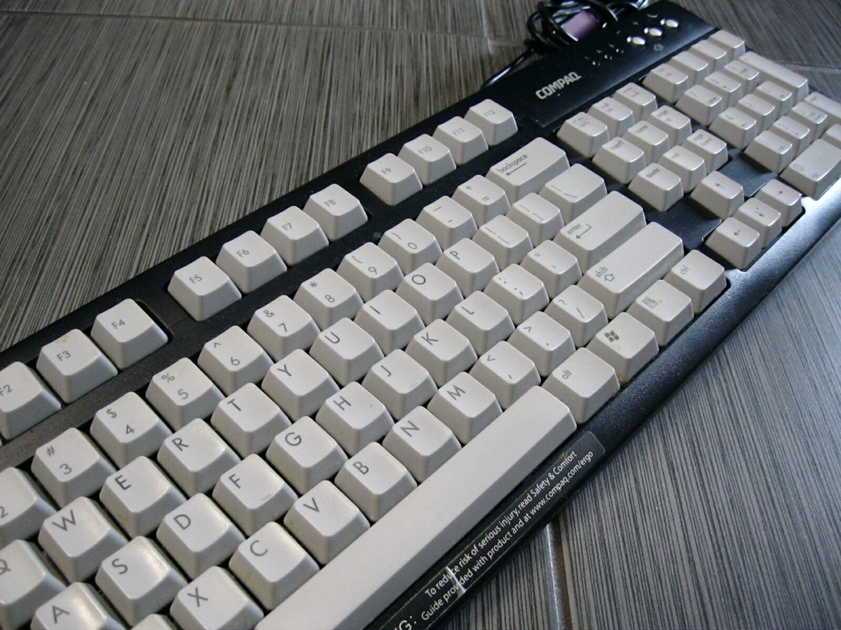 COMPAQ Computer PC KEYBOARD Black/Grey OEM Model 5107 | eBay COMPAQ Computer PC KEYBOARD Black/Grey OEM Model 5107 | eBay