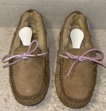 UGG Women's Chestnut Suede Slippers Moccasins 5131 Shoes Size 7