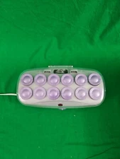Conair Ion Shine Instant Heat Curlers 12 Flocked Roller W/11 Clips Purple V08480