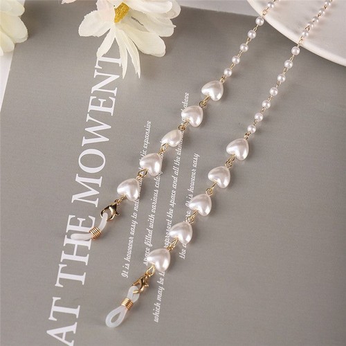 Gafas Cadena Auriculares Cadena Máscara Cadena Perla Cordón Espectáculo Moda - Imagen 15 de 21