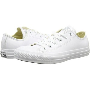 converse white all star ox low leather trainers