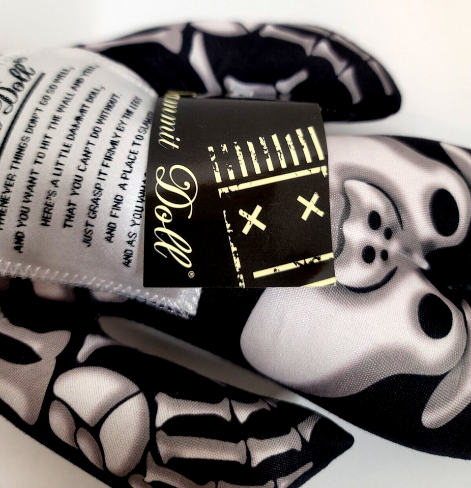 Dammit Doll Skeleton Design Front & Back New W/Tags 2023 Stress Relief