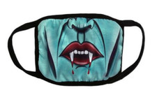 Vampire Face Mask Cover Dracula Horror Gothic Graves Novelty Goth Punk Gift