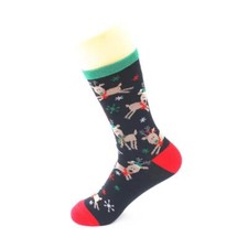 Christmas Socks Unisex Reindeer Socks Xmas Gift UK 5-10.5 One Pair Gift Idea