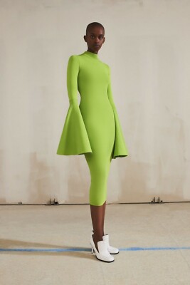 NWT NIP Solace London Giana Midi Dress Bright Green 8US/12UK $500 | eBay