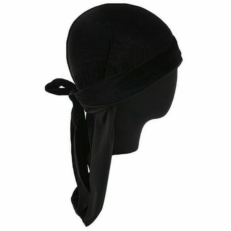 Velvet Hat Bandanas Headwear, Velvet Durag Waves Caps