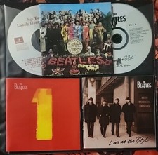 The Beatles - 4 CD LOT - LIVE AT THE BBC, SGT. PEPPERS LONELY HEARTS CLUB, 1,