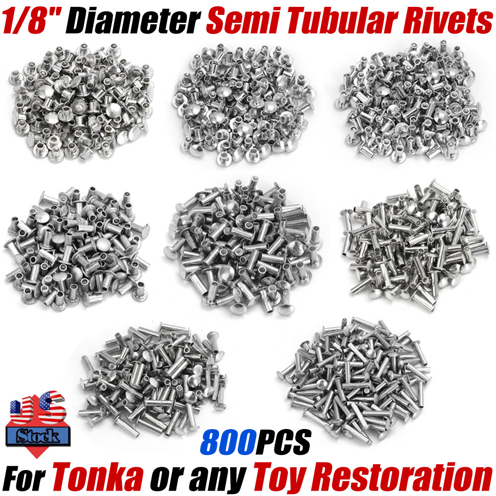 For Tonka Semi Tubular Rivets 1/8