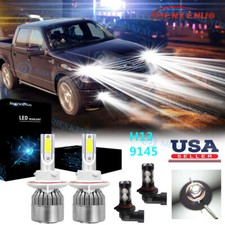 For Ford F-150 2005-2007 Headlight Hi/Lo +Fog Light 6000K LED 4x Bulbs Combo Kit