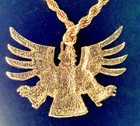 Big KACHINA Necklace Vintage Gold Tone Finely Detailed — photo 5