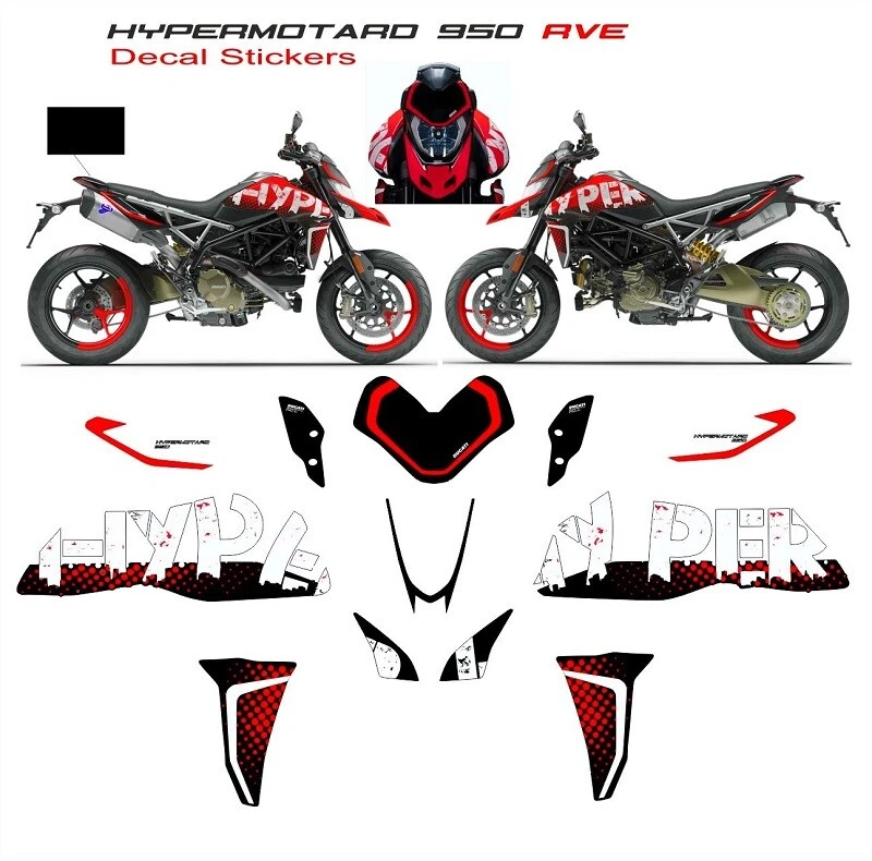 Stickers Kit Replica Rve - Ducati Hypermotard 950