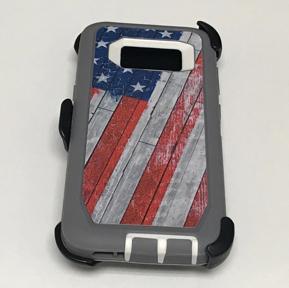 Heavy Duty For Samsung Galaxy S9 Plus/S9 Case (with Belt Clip Holster) USA FLAG - Image 2 of 3