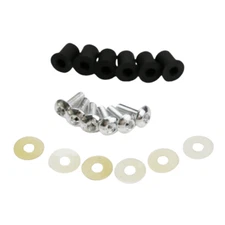 Silver Sport Windscreen Windshield Well Nuts Bolts For Honda Kawasaki Suzuki