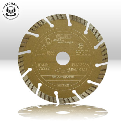 4x baier gold 150mm diamond separation disc cutter cutter-carving for walls