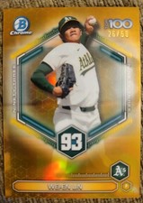 2026 Bowman Chrome Top 100 Prospect Gold Refractor #BTP-93 Wei-En Lin 26/50