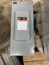 SQUARE D 600V, 100AMP FUSIBLE DISCONNECT  3-PHASE WITH FUSES