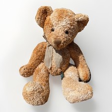 Russ Bears From The Past Fraser 12 Inch Light Brown Teddy Bear With Plaid Bow
