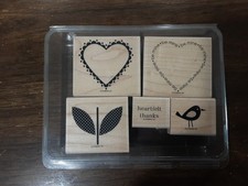STAMPIN UP - NEW - WOOD MOUNTED - SWEETHEART