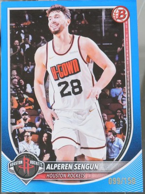 2025-26 Bowman #133 Alperen Sengun Blue Border /150 Basketball NM