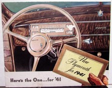 1941 Plymouth Dealer Color Sales Brochure Heres The One For 41 Full Line 1941 Plymouth Dealer Color Sales Brochure Heres The One For 41 Full Line